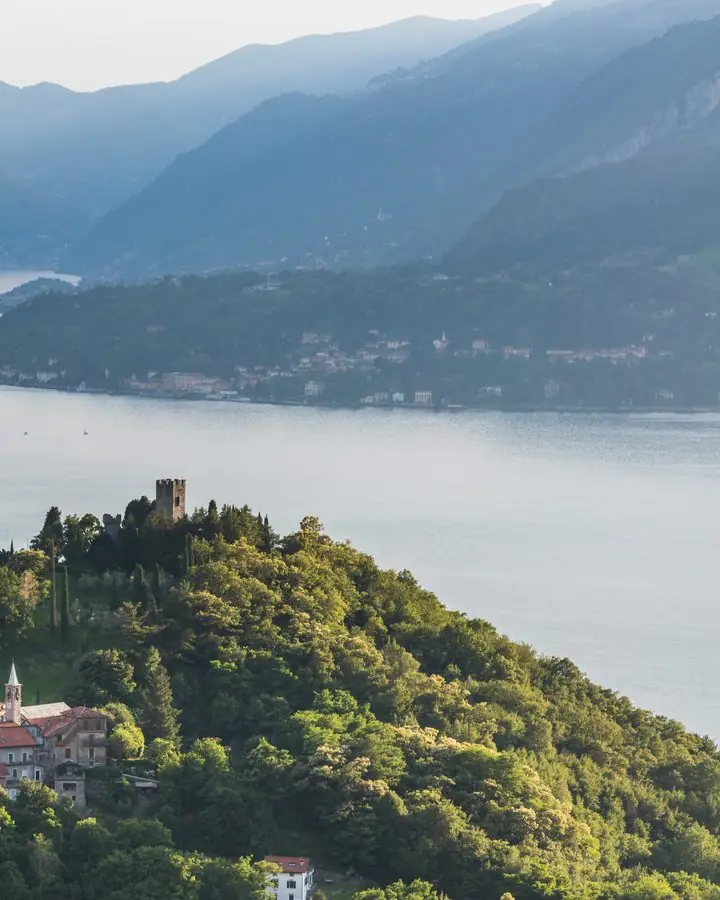 Varenna and the still water of Lake Como in the morning