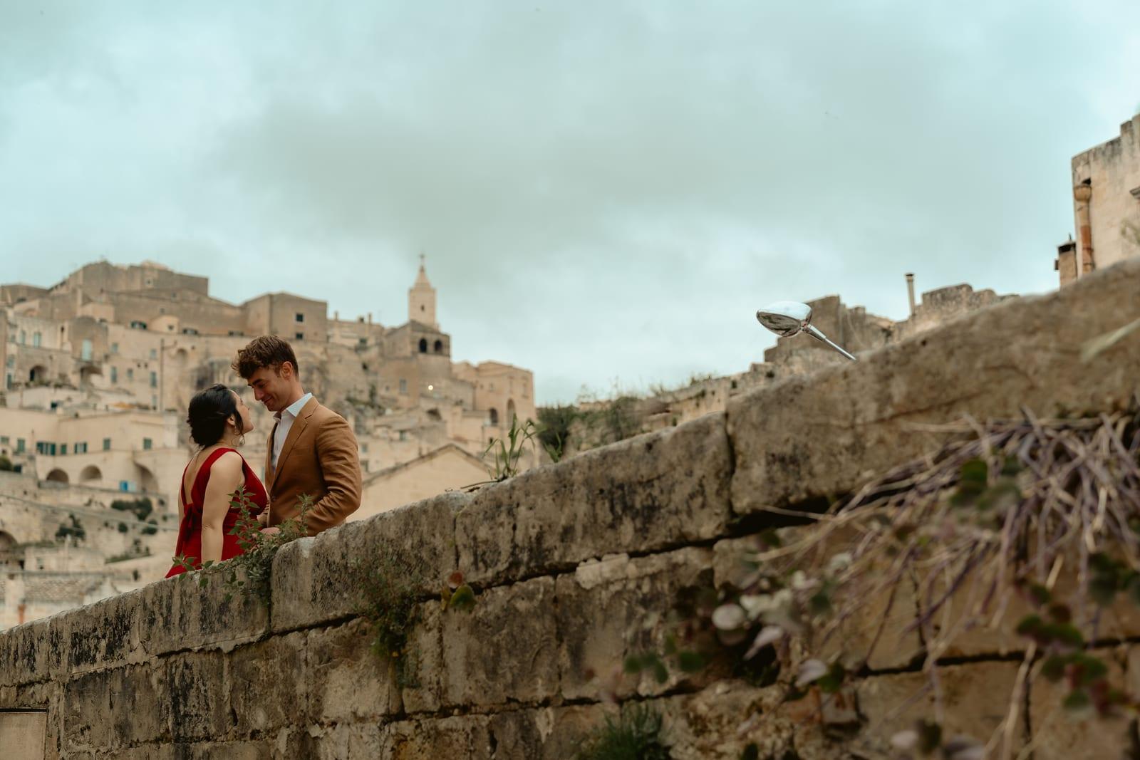 Sunset moment over the Sassi di Matera